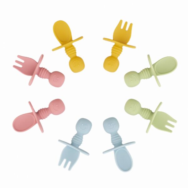 Zingies Duffy SiliSet Spoon and Fork Set