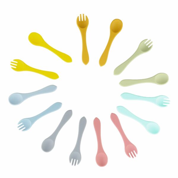 Zingies Finn SiliSF Spoon and Fork Set