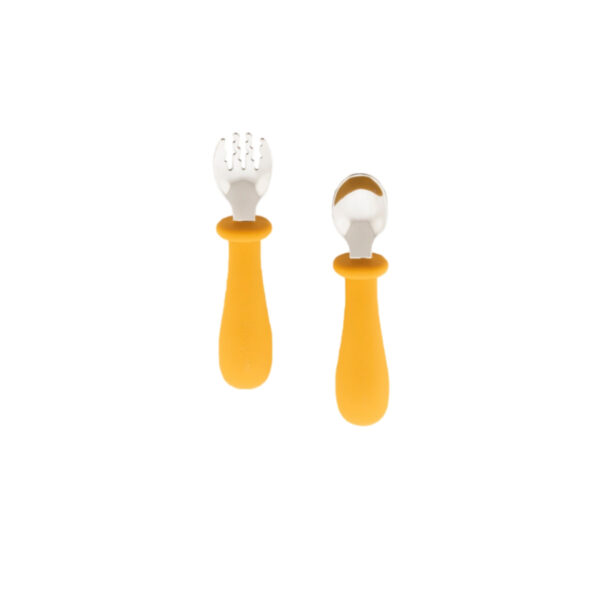 Zingies Jawa SiliSF Spoon and Fork Set - Mango