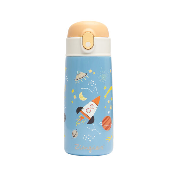 Zingies Tom 470ml Kid's Water Bottle - Space pattern
