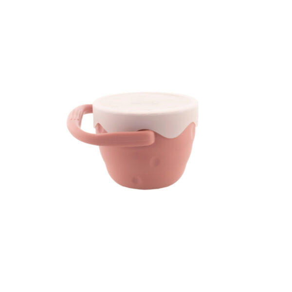 Zingies Asher Κύπελλο Σιλικόνης για Σνακ - Dark Pink