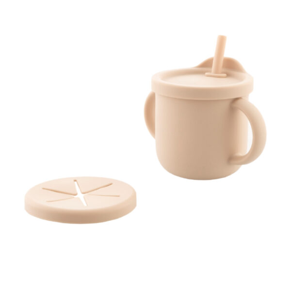 Zingies Coby Ποτήρι Σιλικόνης 3 σε 1 - Beige