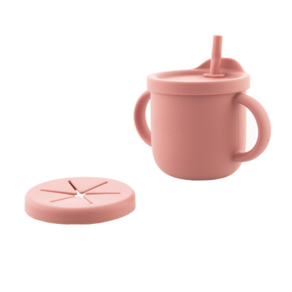 Zingies Coby Ποτήρι Σιλικόνης 3 σε 1 - Dark Pink