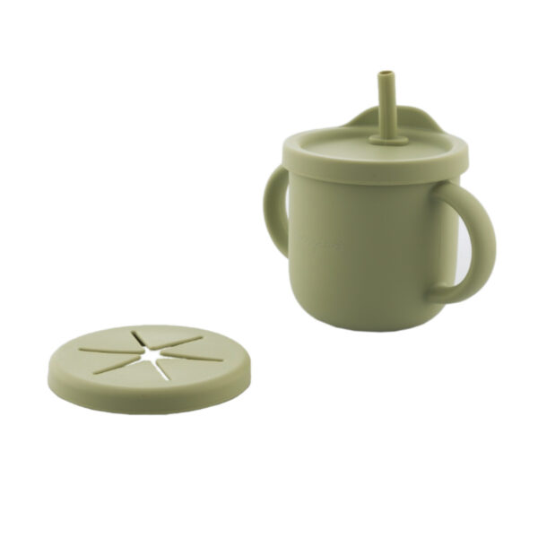 Zingies Coby Ποτήρι Σιλικόνης 3 σε 1 - Pistachio