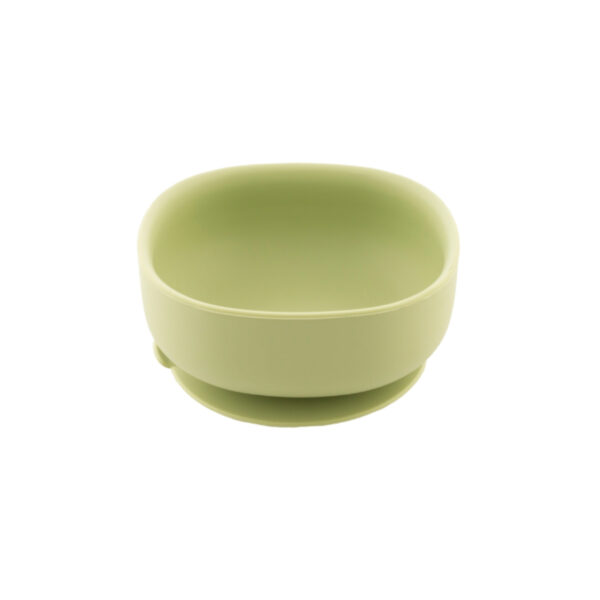 Zingies Willy Τετράγωνο Μπολ Σιλικόνης με Βεντούζα 350ml - Pistachio