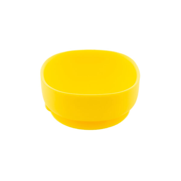 Zingies Willy Τετράγωνο Μπολ Σιλικόνης με Βεντούζα 350ml - Yellow