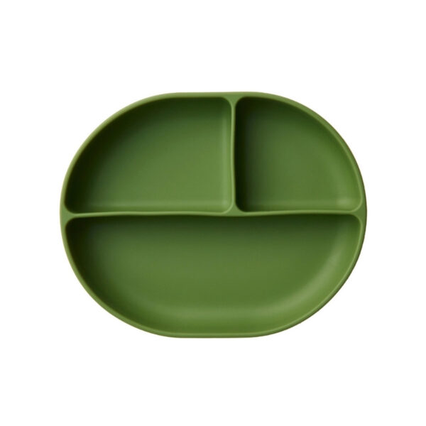 Zingies Ike Divided Silicone Plate with Suction Base