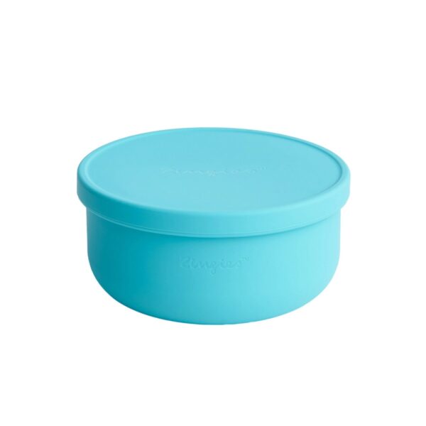 Zingies Aron Round Silicone Food Container 400ml - Turqoise