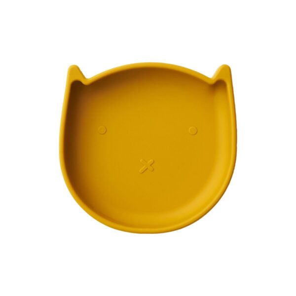 Zingies Catia Πιάτο Σιλικόνης με Βάση Βεντούζας - Mustard