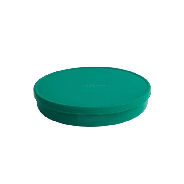 Zingies Luna Πιάτο Σιλικόνης Με Καπάκι - Forest green